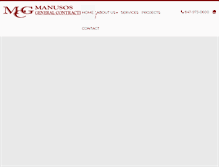 Tablet Screenshot of manusosinc.com